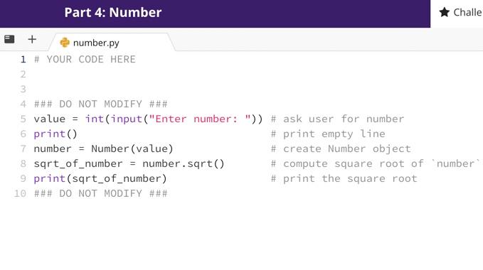 Solved 3 Description Part 4: Number In Python, we have two | Chegg.com
