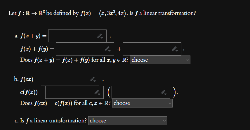 Solved Let F R→r3 Be Defined By F X X 3x2 4x Is F A