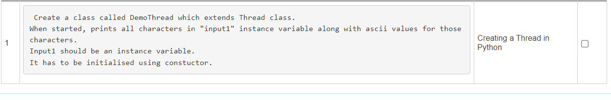 Solved Create a class called DemoThread which extends Thread | Chegg.com
