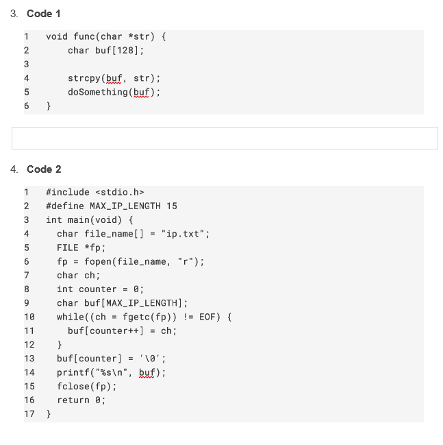 Solved Part 2: Recognize Control Hijacking Vulnerabilities | Chegg.com