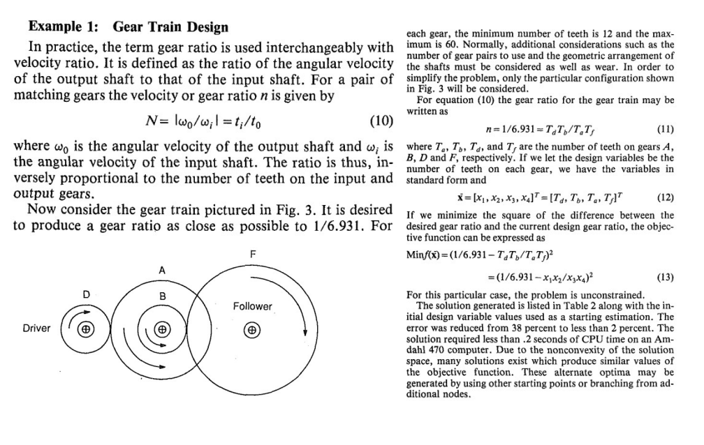 Solved Example 1: Gear Train DesignIn ﻿practice, the term | Chegg.com