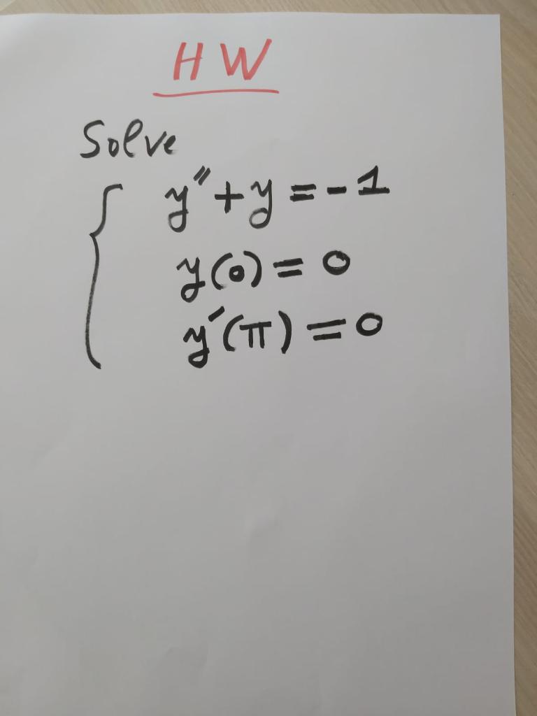 Solved MH Solve " +y=-1 YO)= 0 y (IT) = 0 o = ( =O | Chegg.com