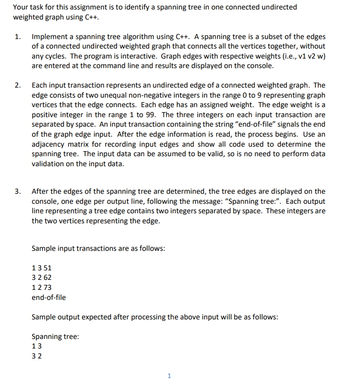 Solved Your task for this assignment is to identify a | Chegg.com