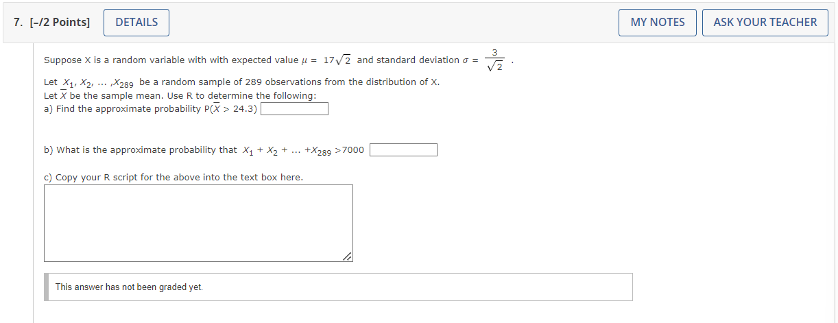 Solved Suppose X is a random variable with with expected | Chegg.com