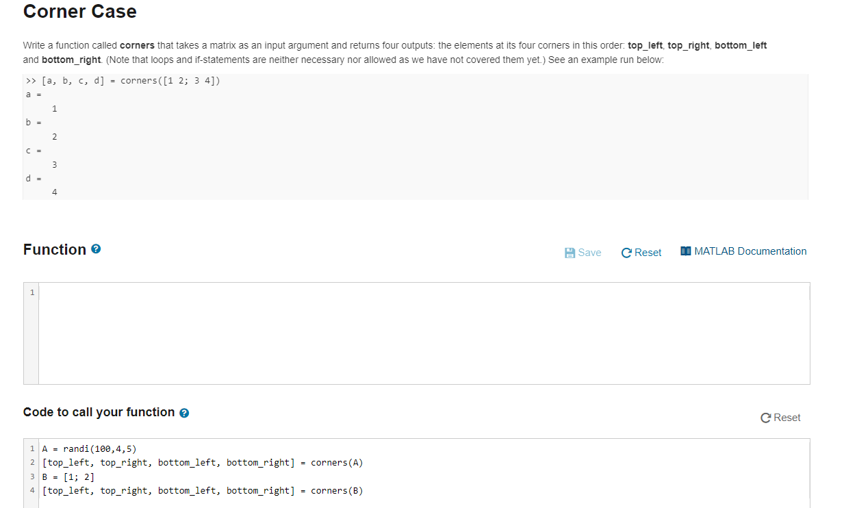 Solved Corner Case Write a function called corners that | Chegg.com