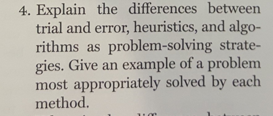 difference between trial and error problem solving