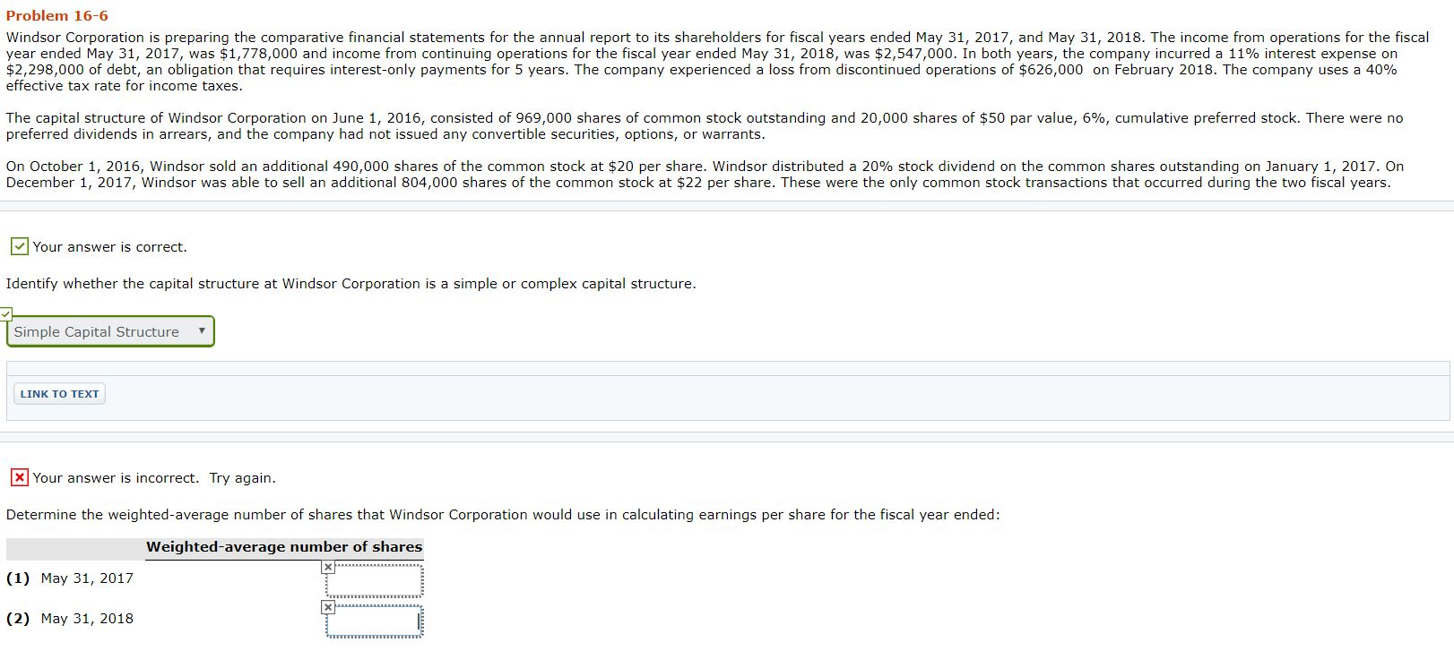 Solved Problem 16-6 Windsor Corporation is preparing the | Chegg.com