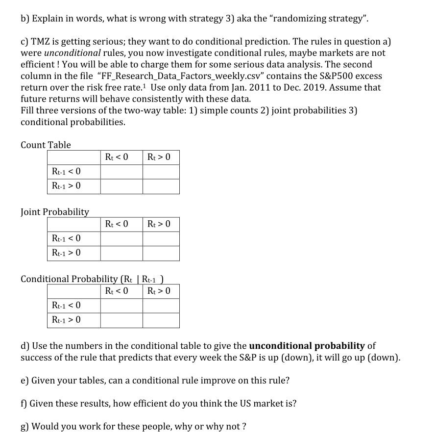 Problem 2: Conditional Probabilities, Total | Chegg.com