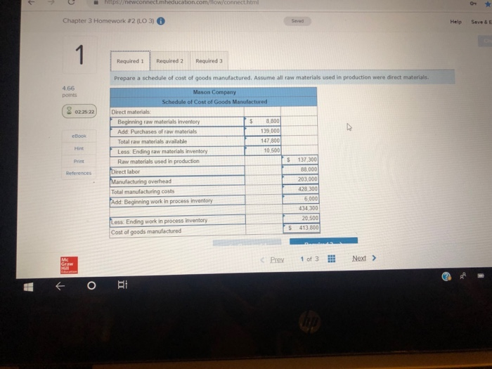 Solved Chapter 3 Homework #2 (LO 3) Saved Help S LUS-S The | Chegg.com