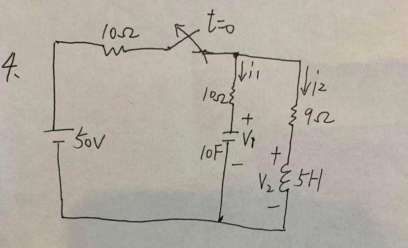 Solved As shown in the circuit of Figure 4, the circuit is | Chegg.com