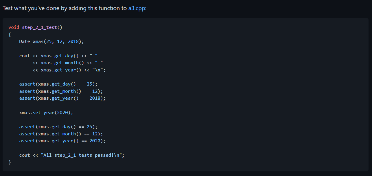 Solved Part 1: The Base Program Step 1.1 In a3.cpp, write a | Chegg.com