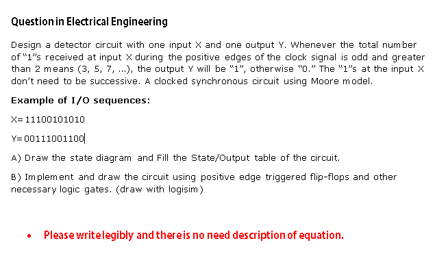 Solved Question in Electrical Engineering Design a detector | Chegg.com