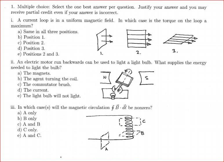 Solved 1. Multiple choice: Select the one best answer per | Chegg.com