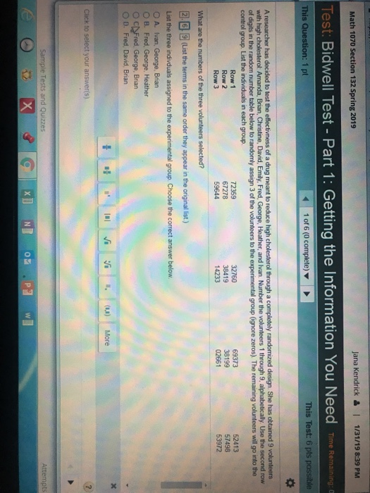 Solved A researcher has decided to test the effectiveness of | Chegg.com