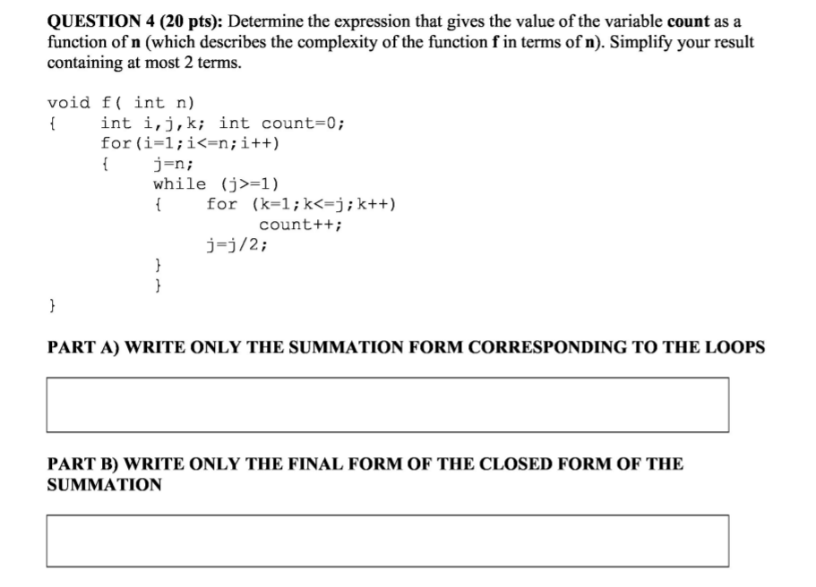 Solved QUESTION 4 (20 pts): Determine the expression that | Chegg.com