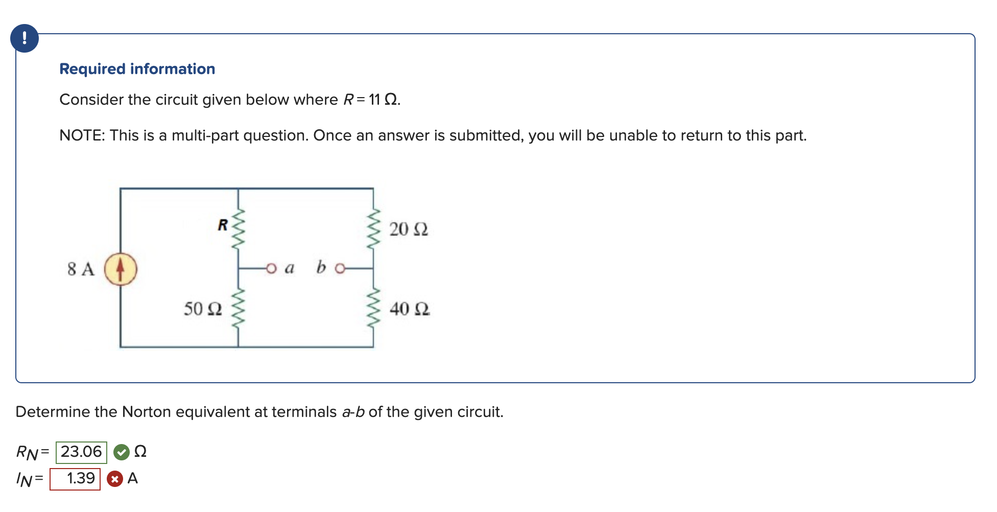 Solved Required Information Consider The Circuit Given Below | Chegg.com