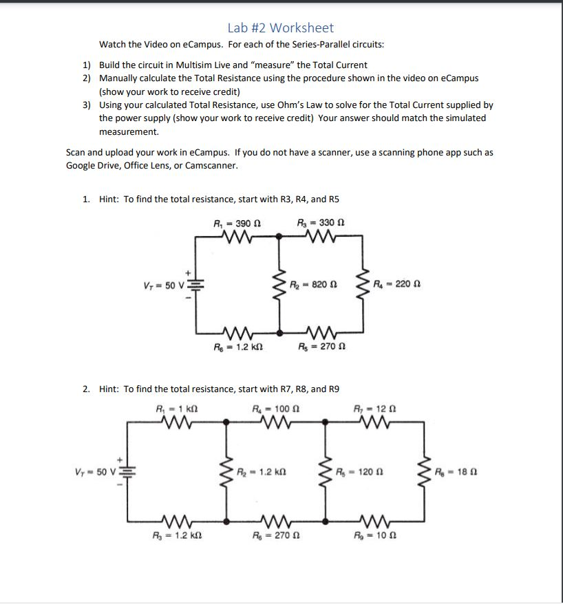 series-and-parallel-circuit-worksheets