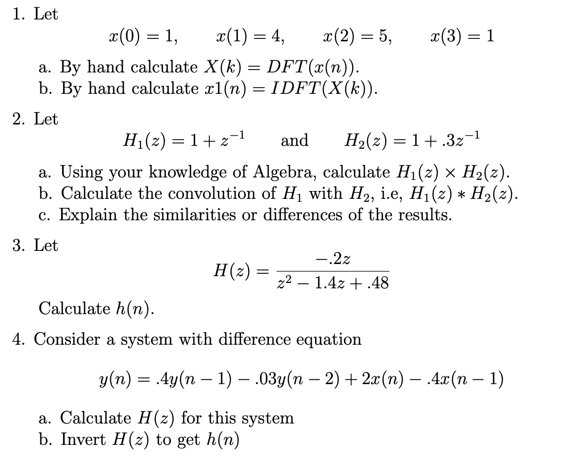 Solved 1 Let X 0 1 2 1 4 2 5 2 3 1 A By