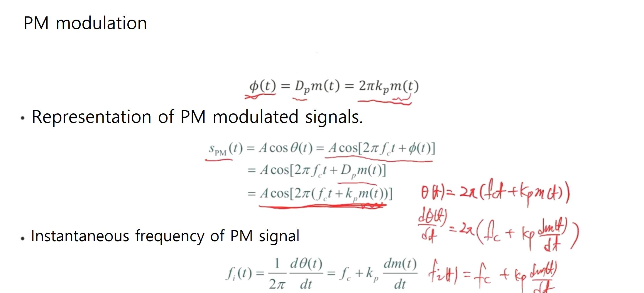 Solved 5 3 Condition The Message Signal M T Is Angle Mo Chegg Com