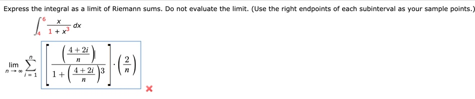 Solved Express The Integral As A Limit Of Riemann Sums. Do | Chegg.com