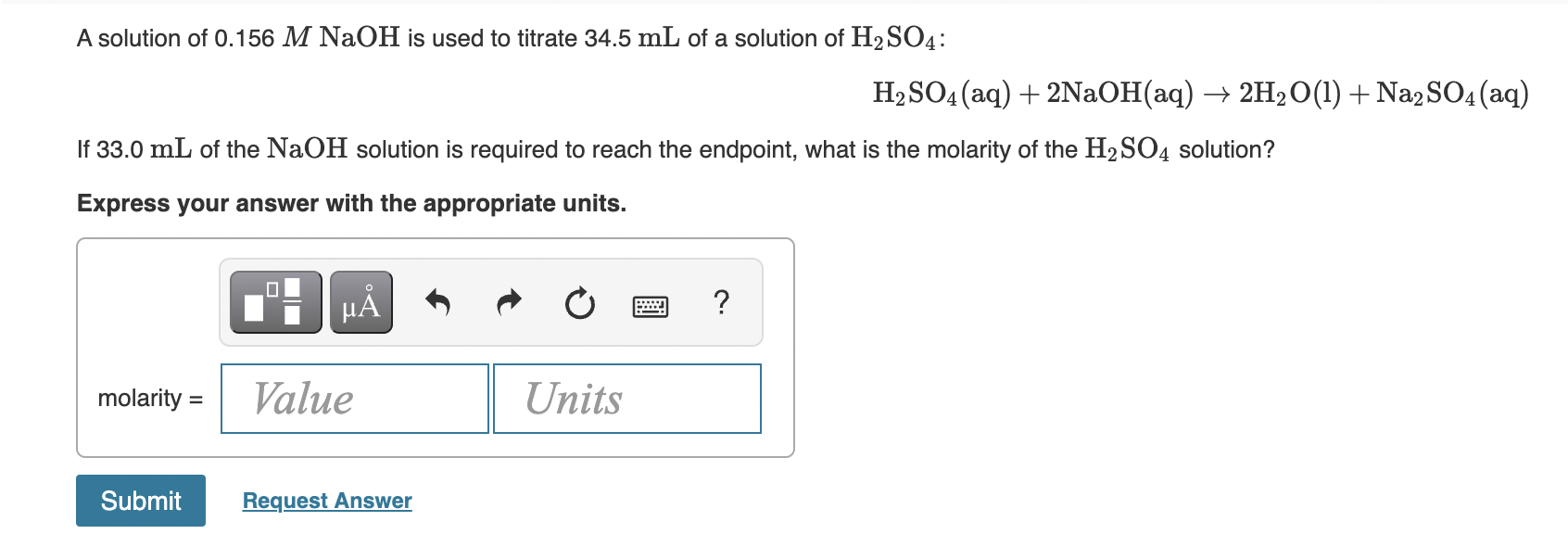 Solved Part A Calculate the molarity of an acetic acid | Chegg.com