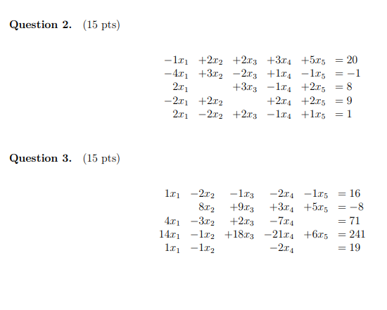 Solved (a) The augmented matrix representation of the system | Chegg.com