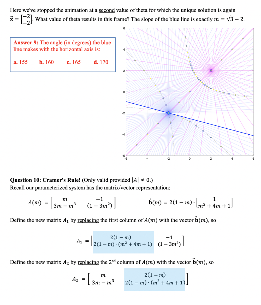 Question 1 The Interesting Values Of M Occur When Chegg Com