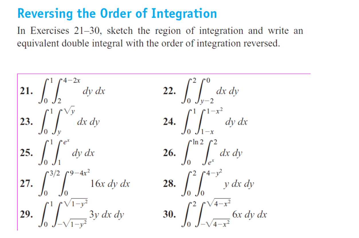 Reverse Order Variable Solved Please do question 25, 26 and 28Reversing the Order | Chegg.com