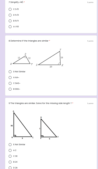 Solved 1 Put the sides of Triangle ABC in Order from | Chegg.com