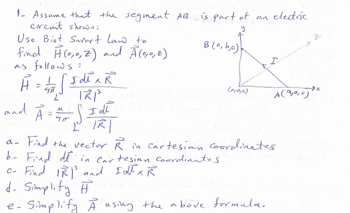 Solved Segment Ab Is Part Of An Electric 1 Assume That T Chegg Com