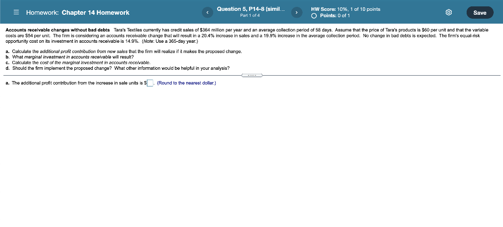 Solved = Homework: Chapter 14 Homework Question 5, P14-8 | Chegg.com