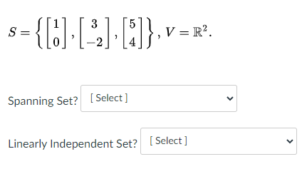 Solved In each case, determine whether or not the set S | Chegg.com