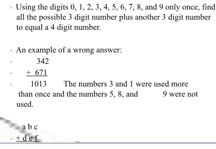 Solved Using the digits 0, 1, 2, 3, 4, 5, 6, 7, 8, and 9 | Chegg.com