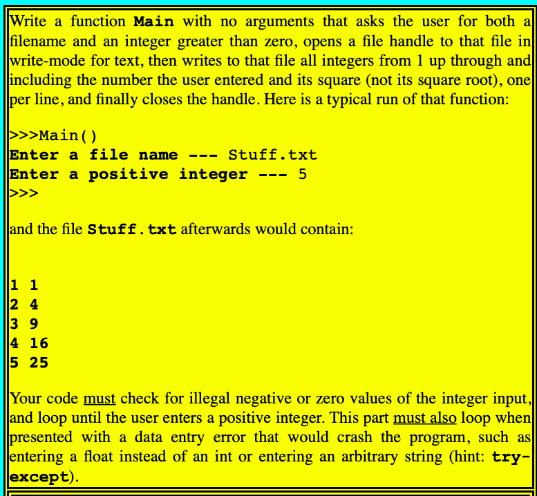 Solved Write a function Main with no arguments that asks the | Chegg.com