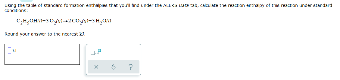 Solved Using the table of standard formation enthalpies that | Chegg.com