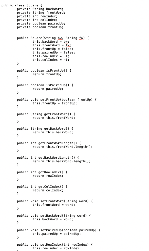 Solved FILL THE CODE IN THESE CLASSES (CARD, DECK | Chegg.com