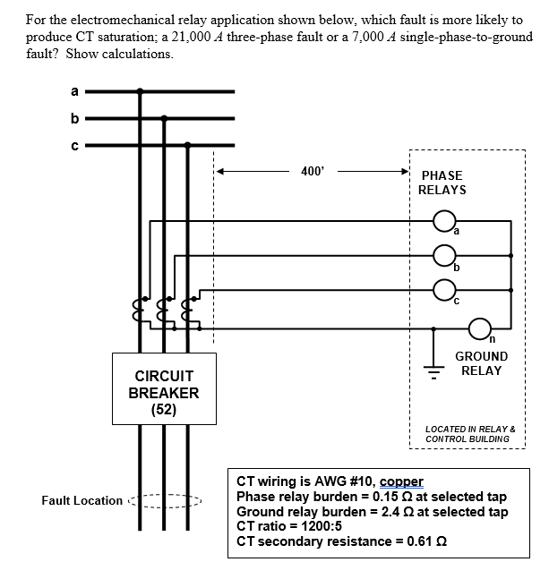 Solved For the electromechanical relay application shown | Chegg.com