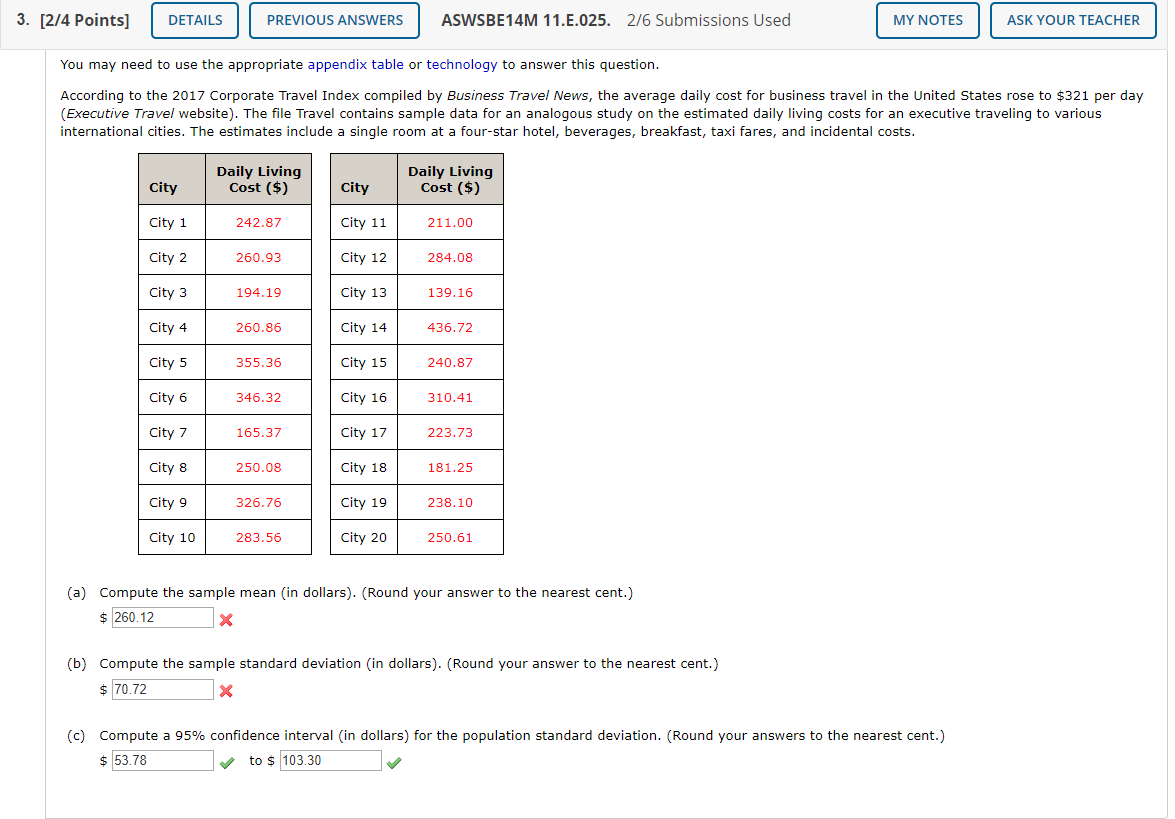 Solved 3. [2/4 Points] DETAILS PREVIOUS ANSWERS ASWSBE14M | Chegg.com