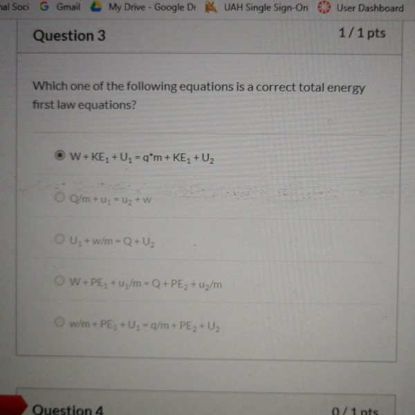 Solved Going Through Old Quiz And I Can T Remember Which Chegg Com