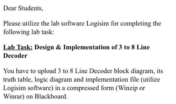 Solved Dear Students, Please utilize the lab software | Chegg.com