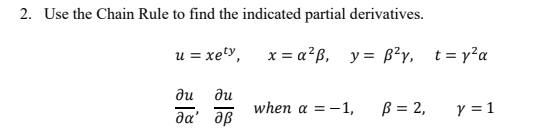 Solved . Use the Chain Rule to find the indicated partial | Chegg.com