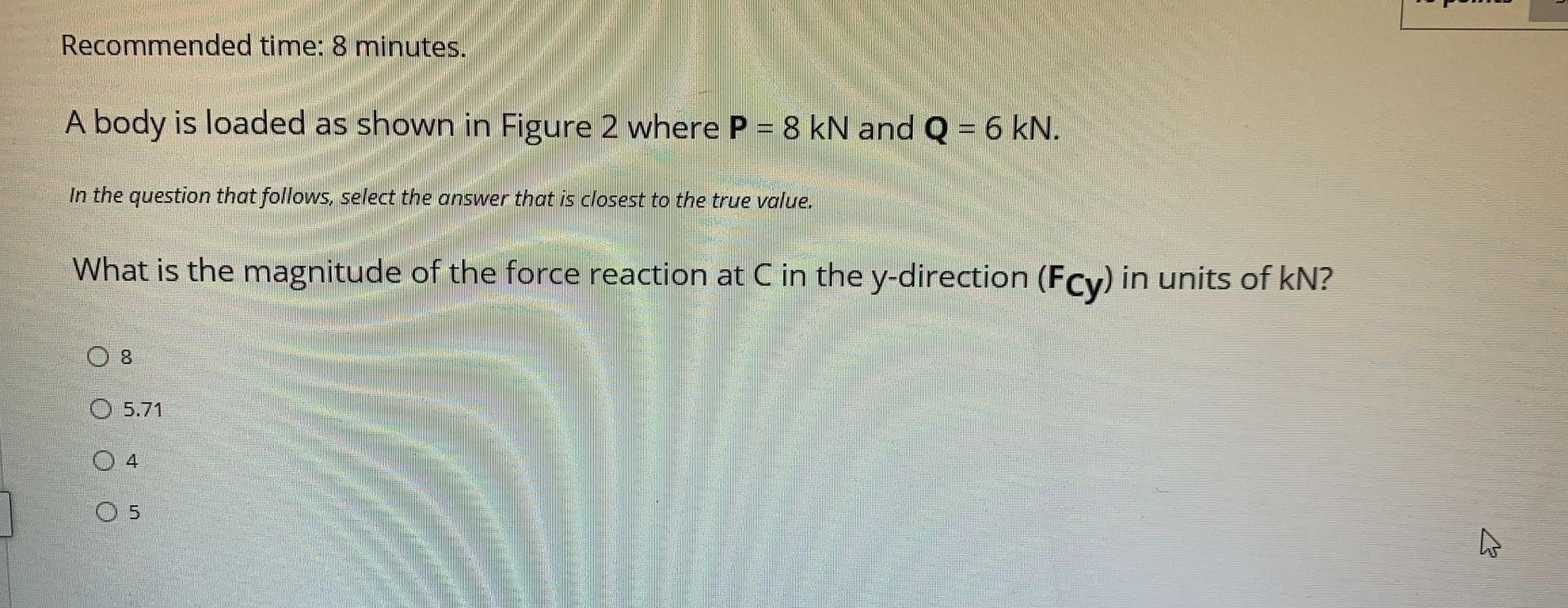 Solved Recommended time: 8 minutes. A body is loaded as | Chegg.com