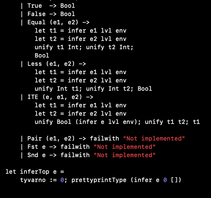 Solved Assignment3.fs contains an implementation of type | Chegg.com