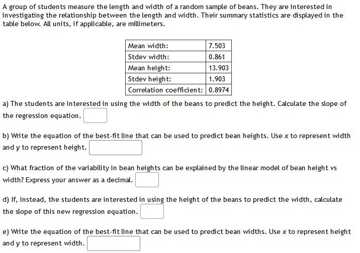 Solved A group of students measure the length and width of a | Chegg.com