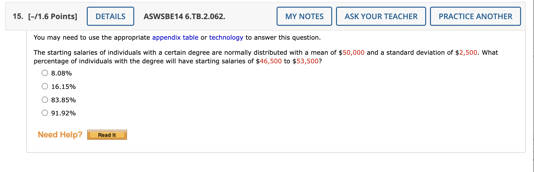 Solved You may need to use the appropriate appendix table or | Chegg.com