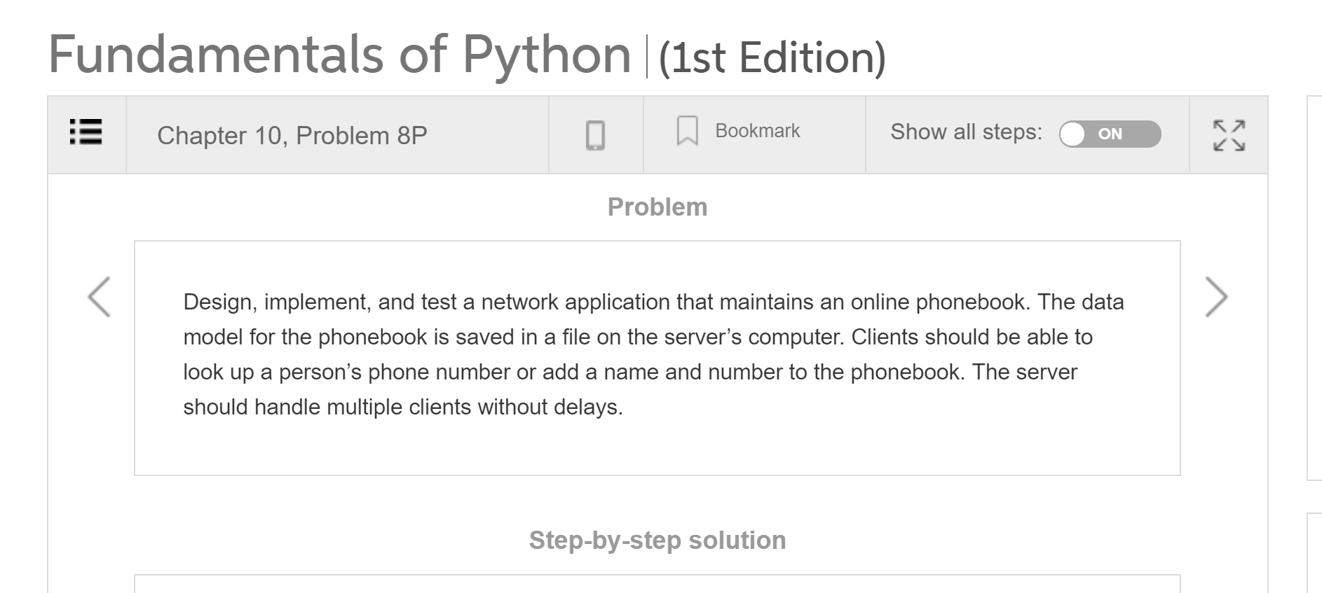 Solved Fundamentals of Python (1st Edition) Show all steps: | Chegg.com
