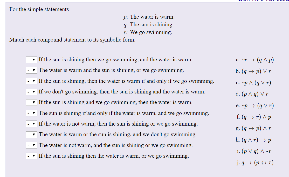 Solved Determine The Truth Value Of Each Compound Stateme Chegg Com