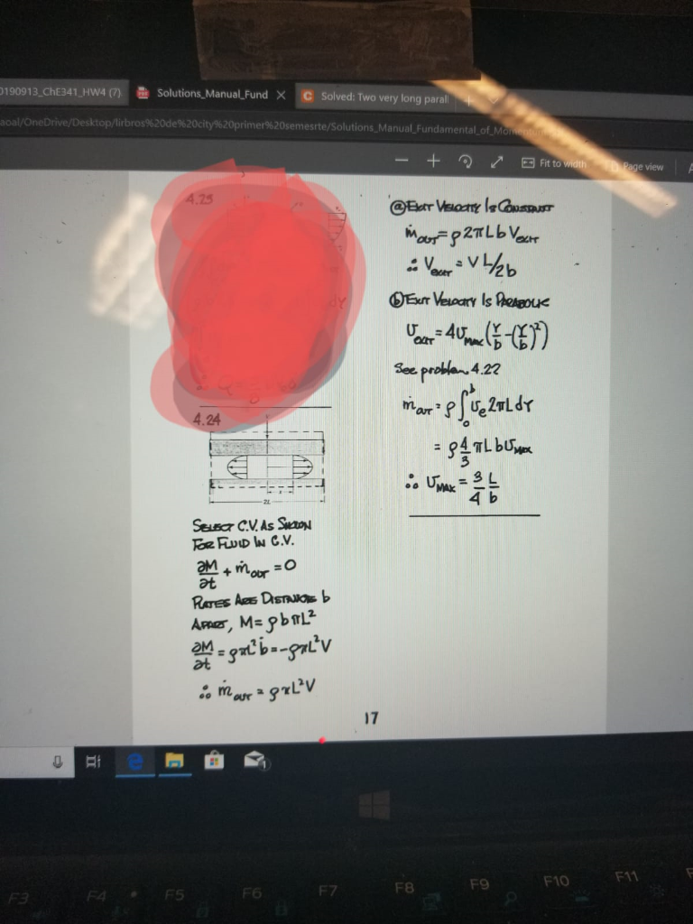 A fluid is placed between two large parallel plates | Chegg.com