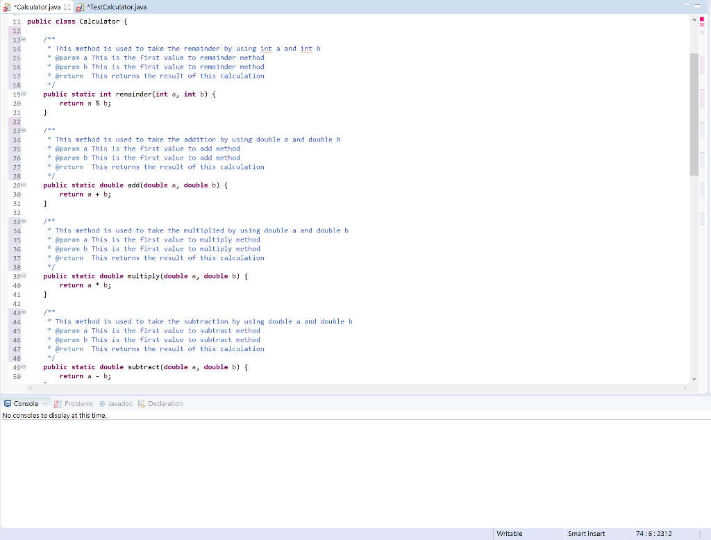 Solved In this exercise, you will write the unit tests to | Chegg.com