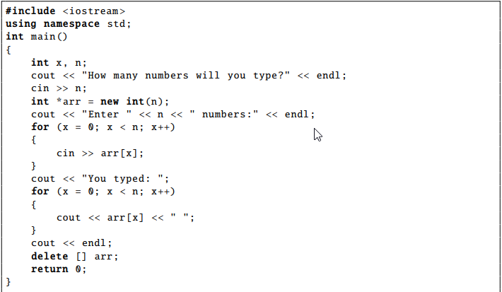 Solved 3. Modify the program of Example 05 so that, it takes | Chegg.com